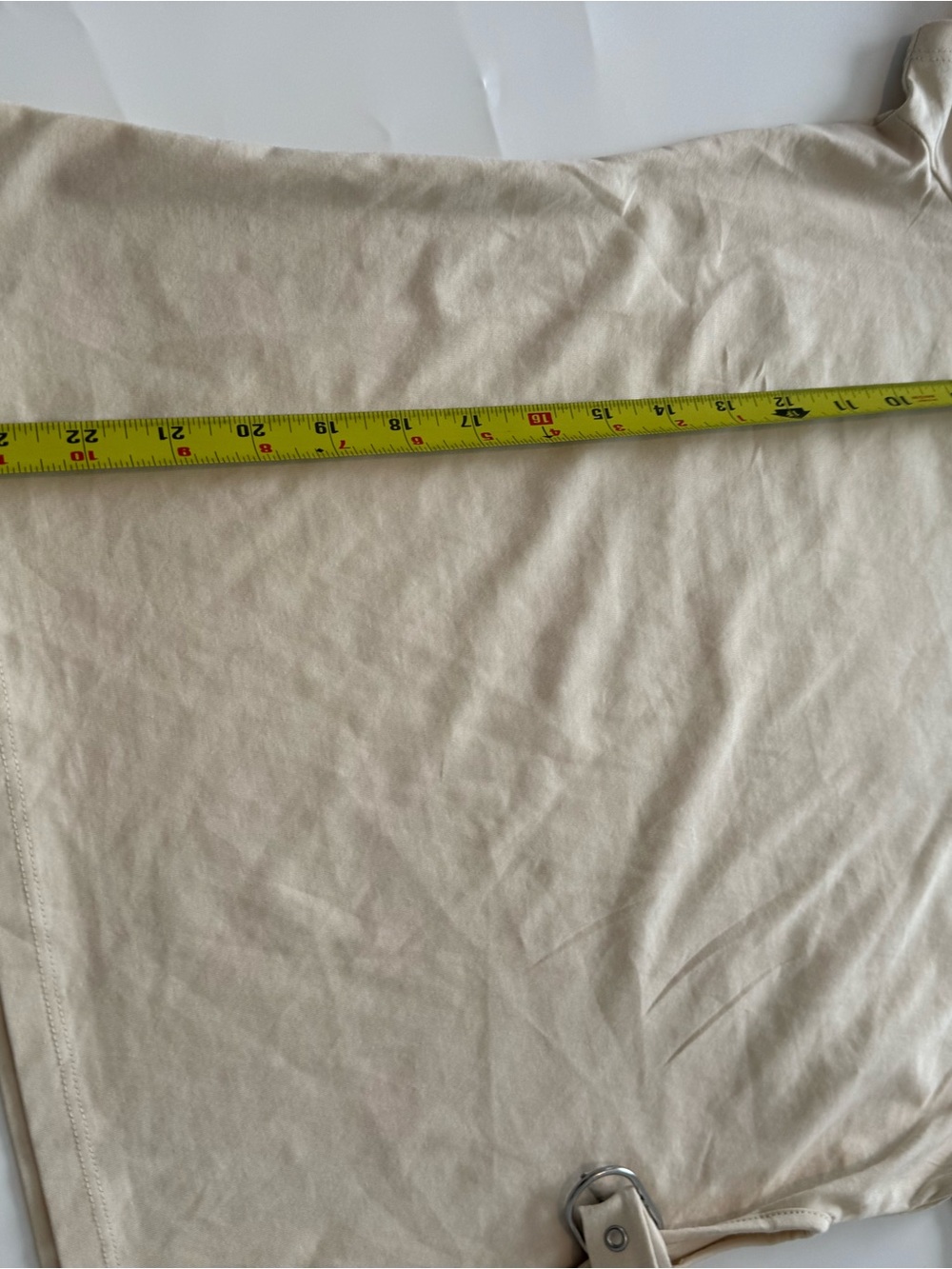 Zara Beige Side-Tie Short Sleeve Tank - Picture 6 of 7